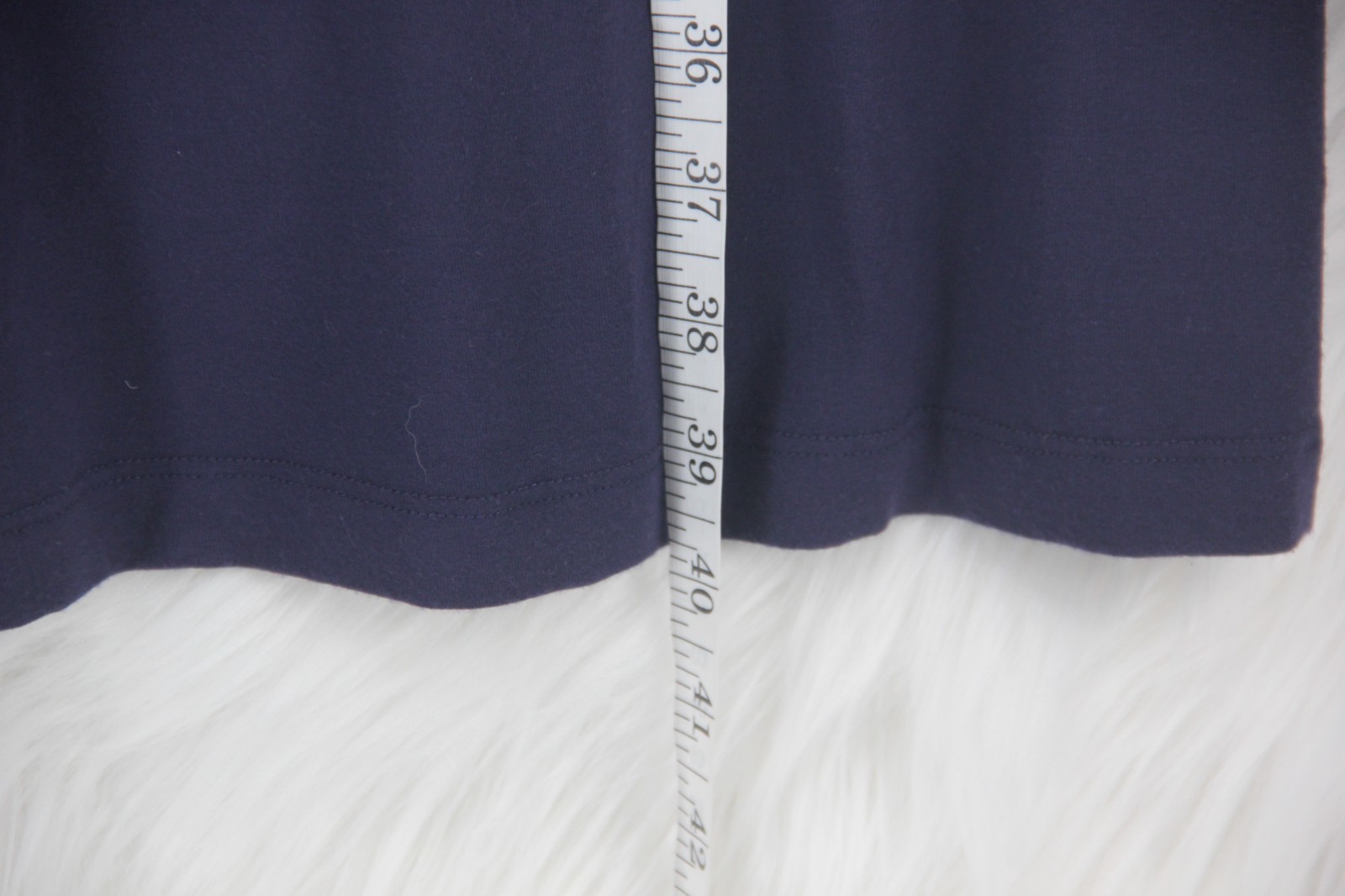 Eileen Fisher Sleeveless Navy Slip Midi Dress Medium Lightweight Stretch #1188