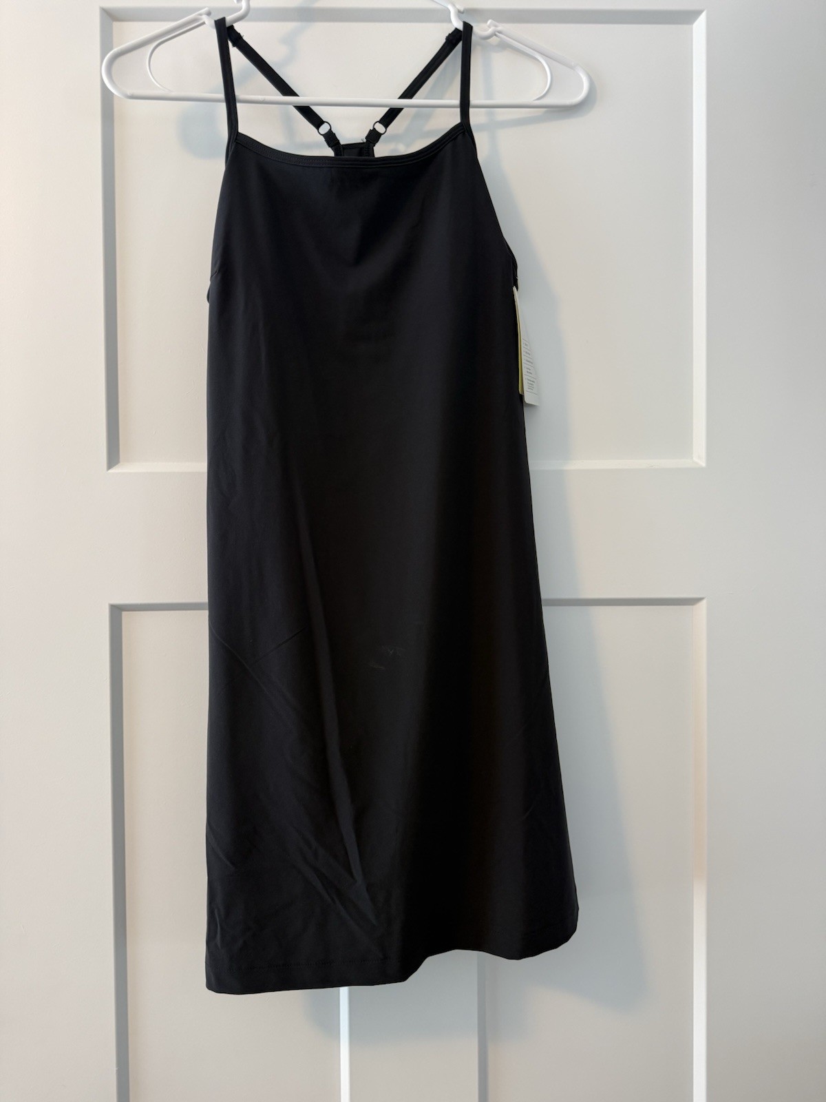 All In Motion Flex Strappy Tank Dress Black XS Moisture Wicking UPF 50+