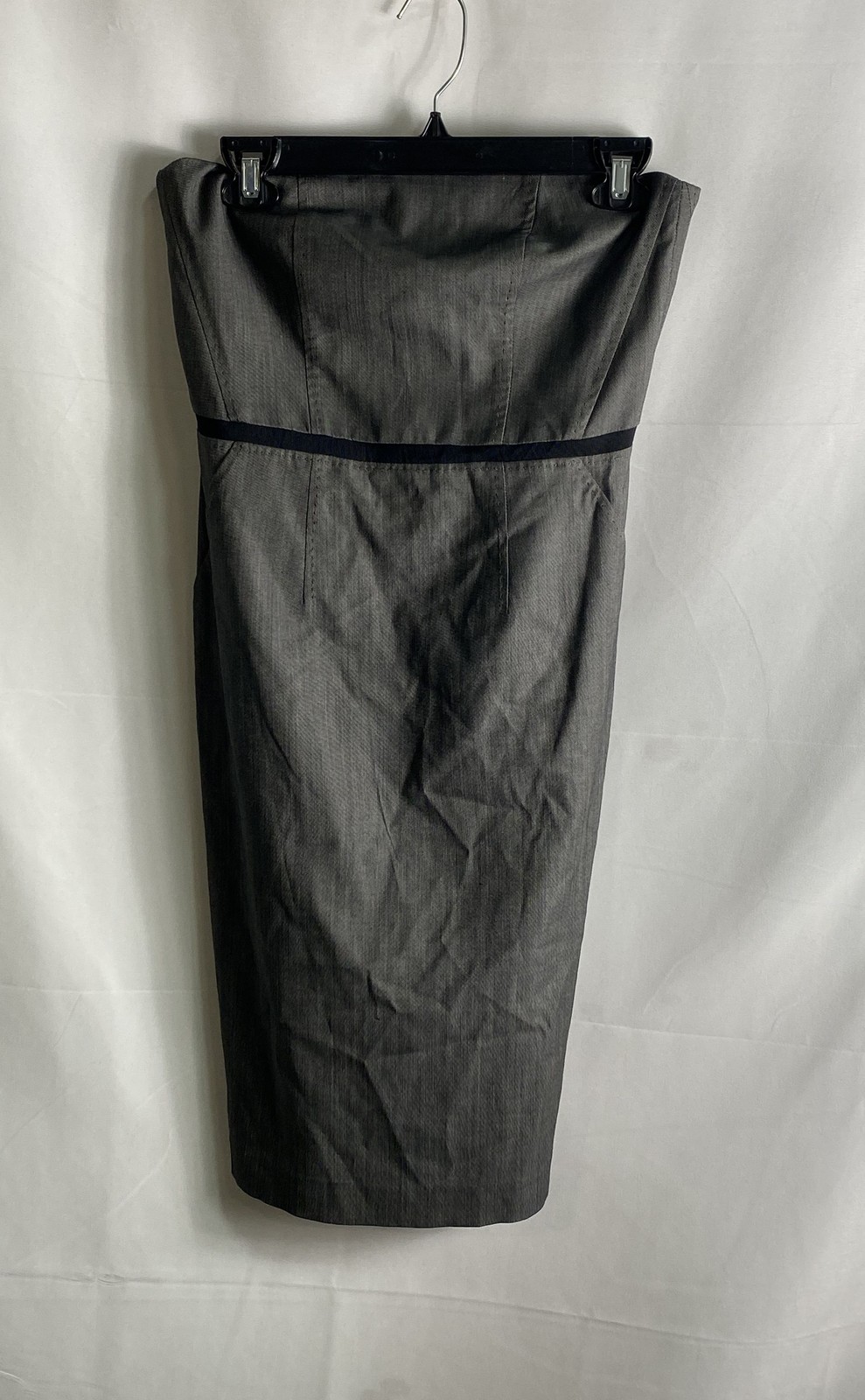 Banana Republic Monogram Women’s Gray Strapless Wool Blend Sheath Dress NWT Sz 4