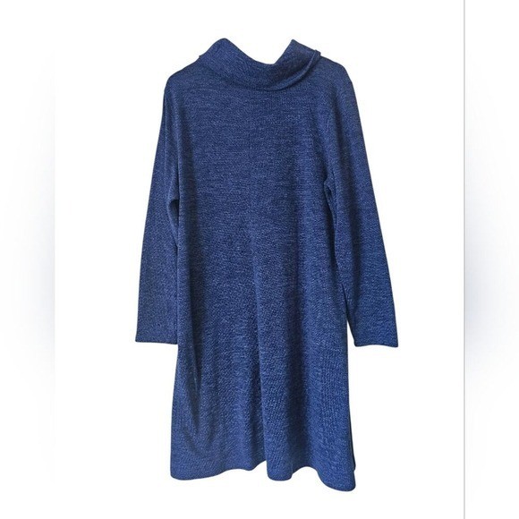 Banana Republic Factory Royal Blue Cowl Neck Cozy Swing Sweater Dress, Size XL