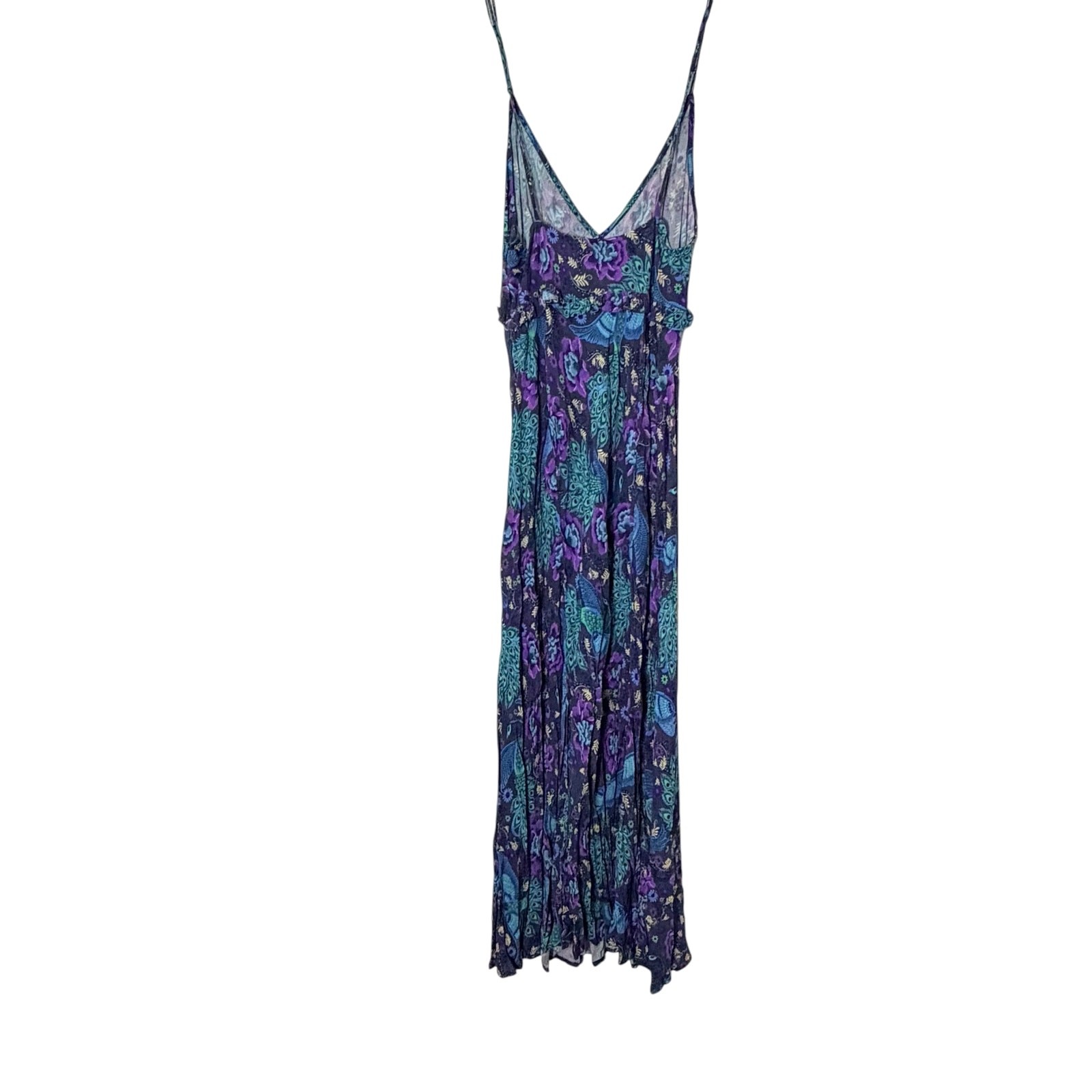 SPELL & The Gypsy Boheme Bias Slip Maxi Dress Peacock Blue/Purple