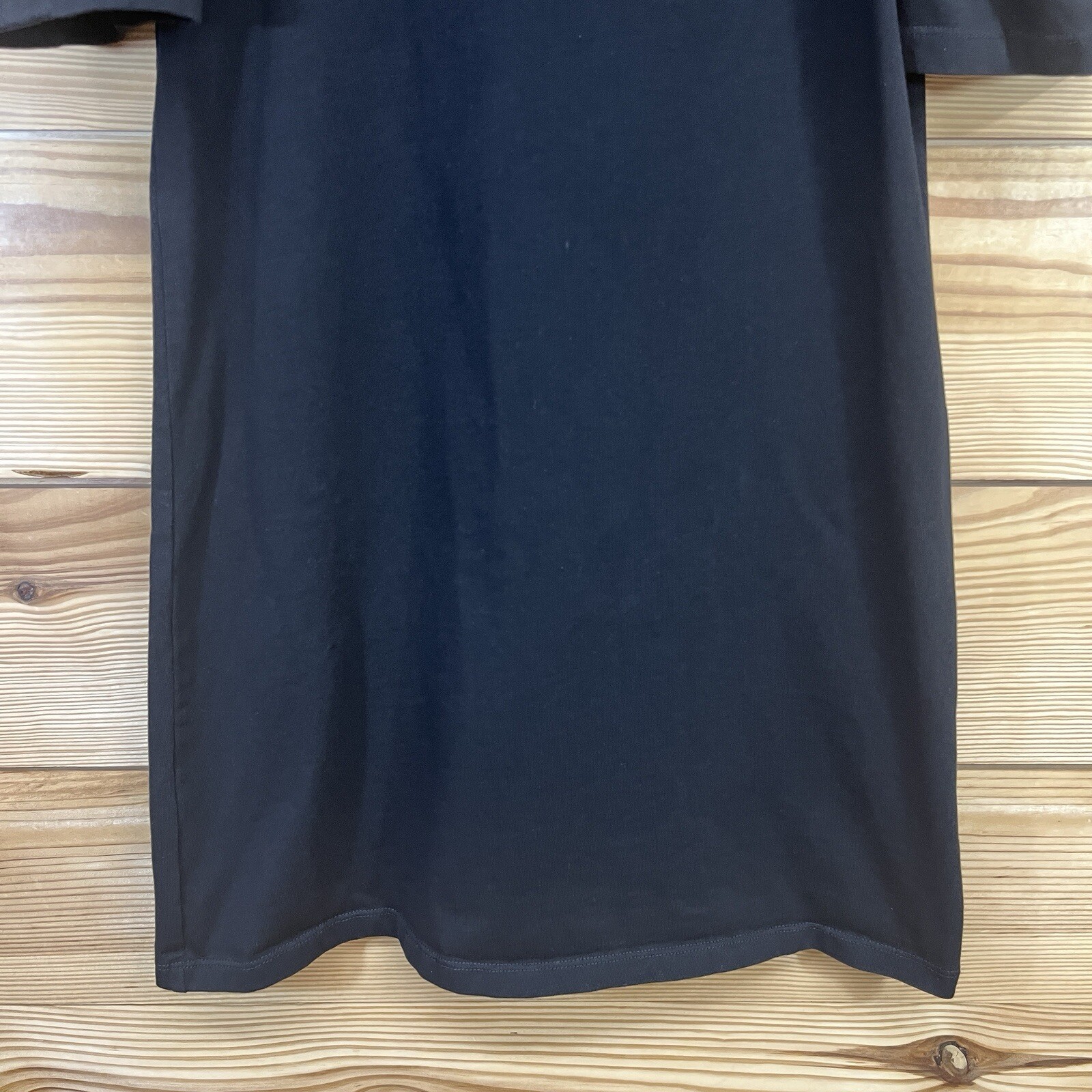 Pomander Place Dress XS Black Puffed Sleeve Shift T Shirt Stella Short B125