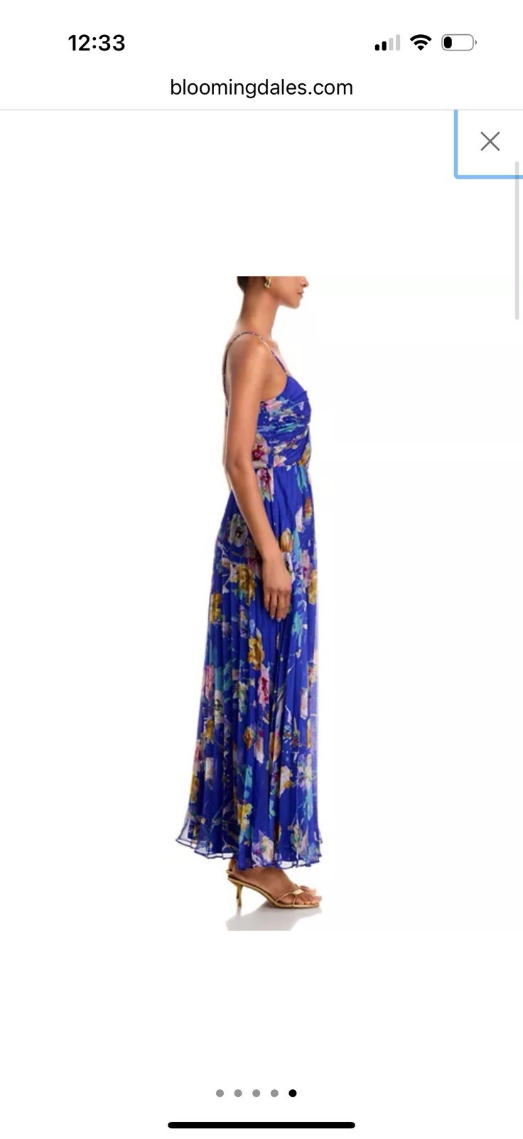 Aqua maxi dress Bloomingdales blue NWT size Medium