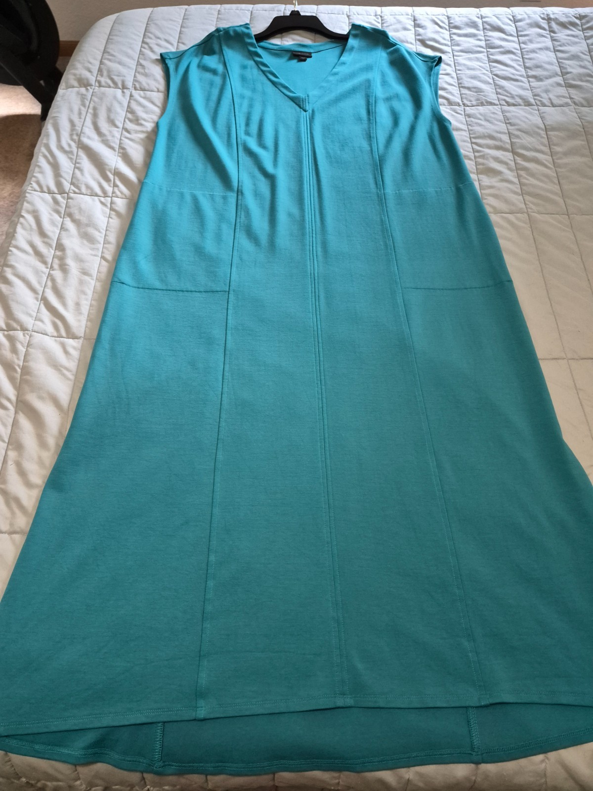J Jill Teal Sleeveless Long Dress 2x