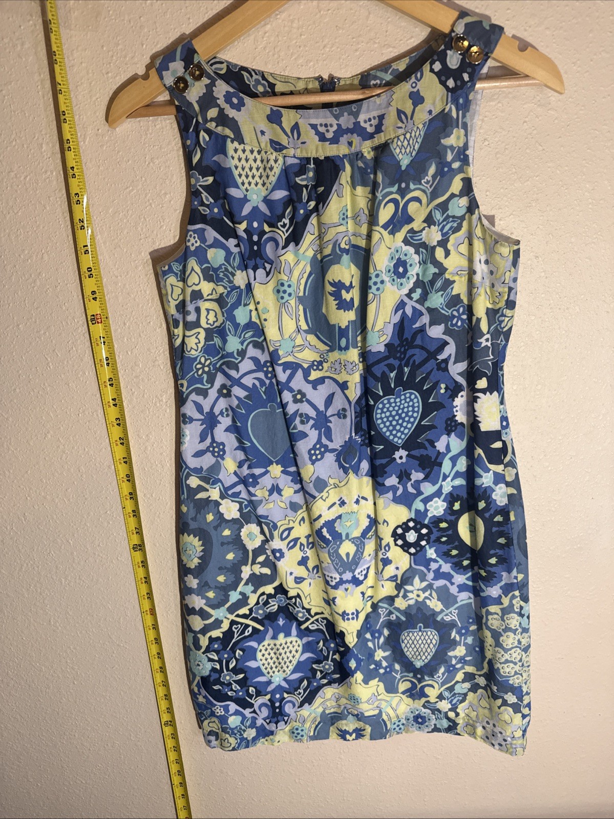 Talbots Petite Size 4 Sleeveless Fitted Scoop Neck 100% Cotton CottageCore Dress