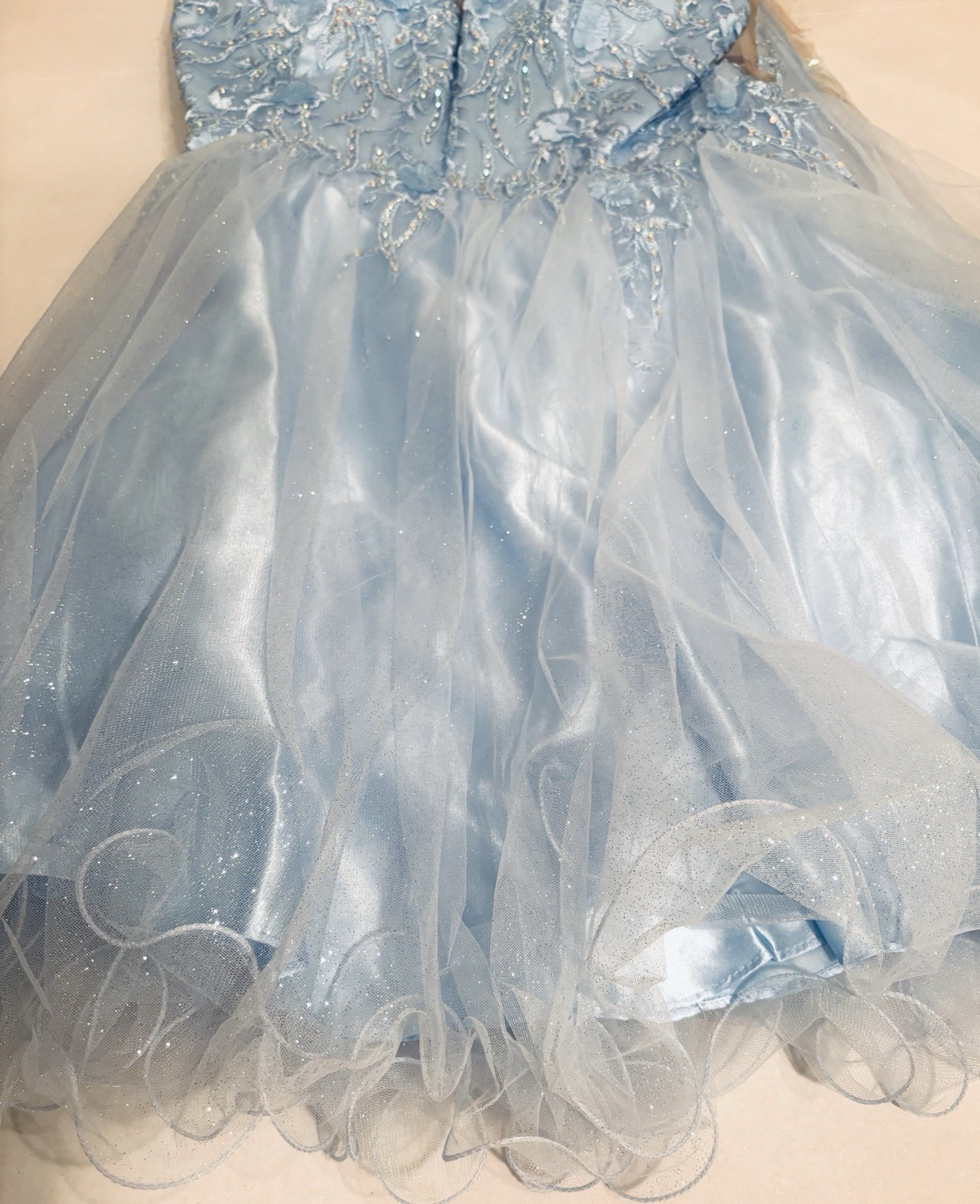 NWT Dancing Queen 3316 Cocktail Prom Skater Dress, Bahama Blue XL, 2XL