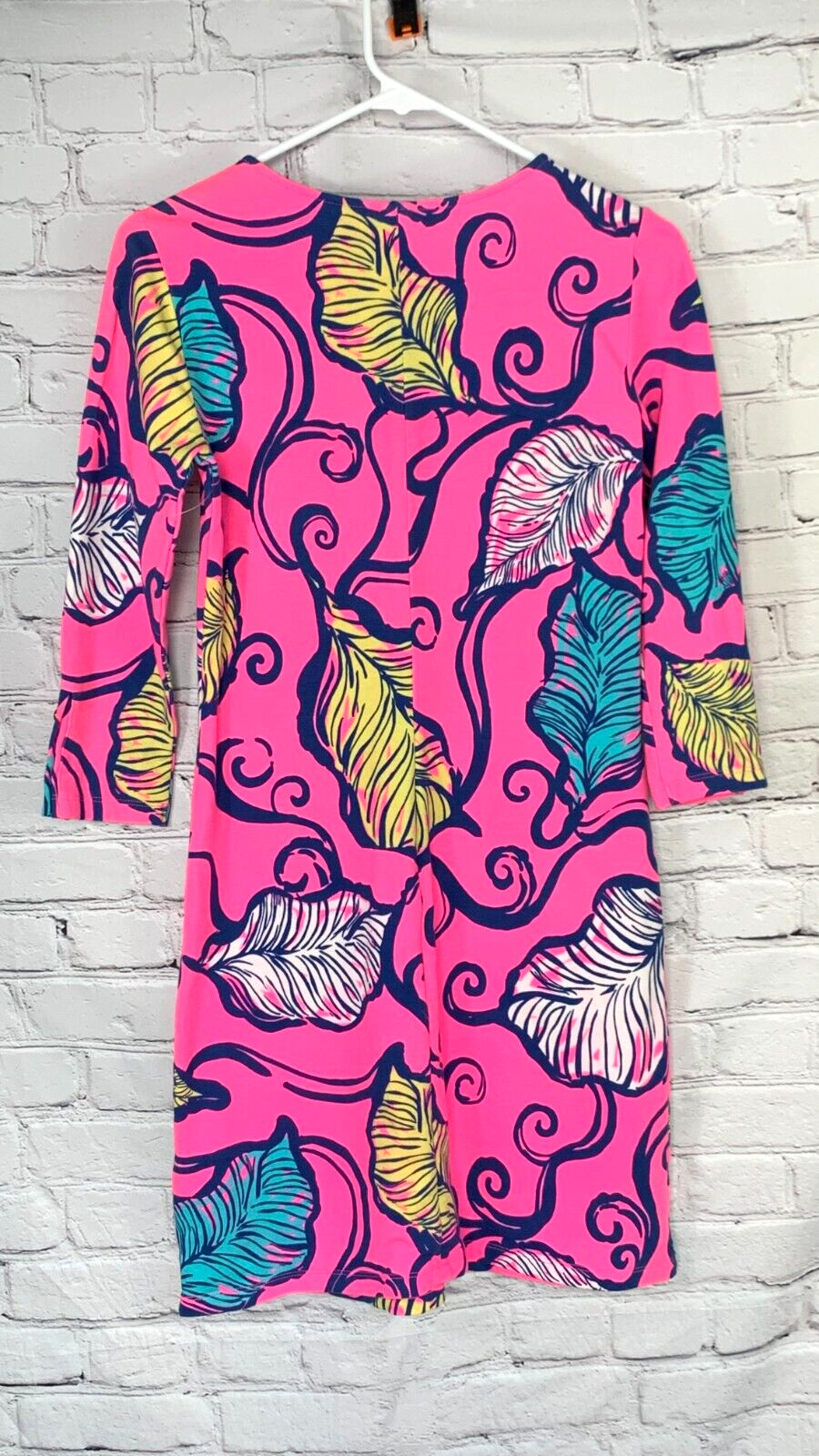 NEW Lilly Pulitzer Clarke Leaves in the Breeze Tropical Terry Cotton Dress Small