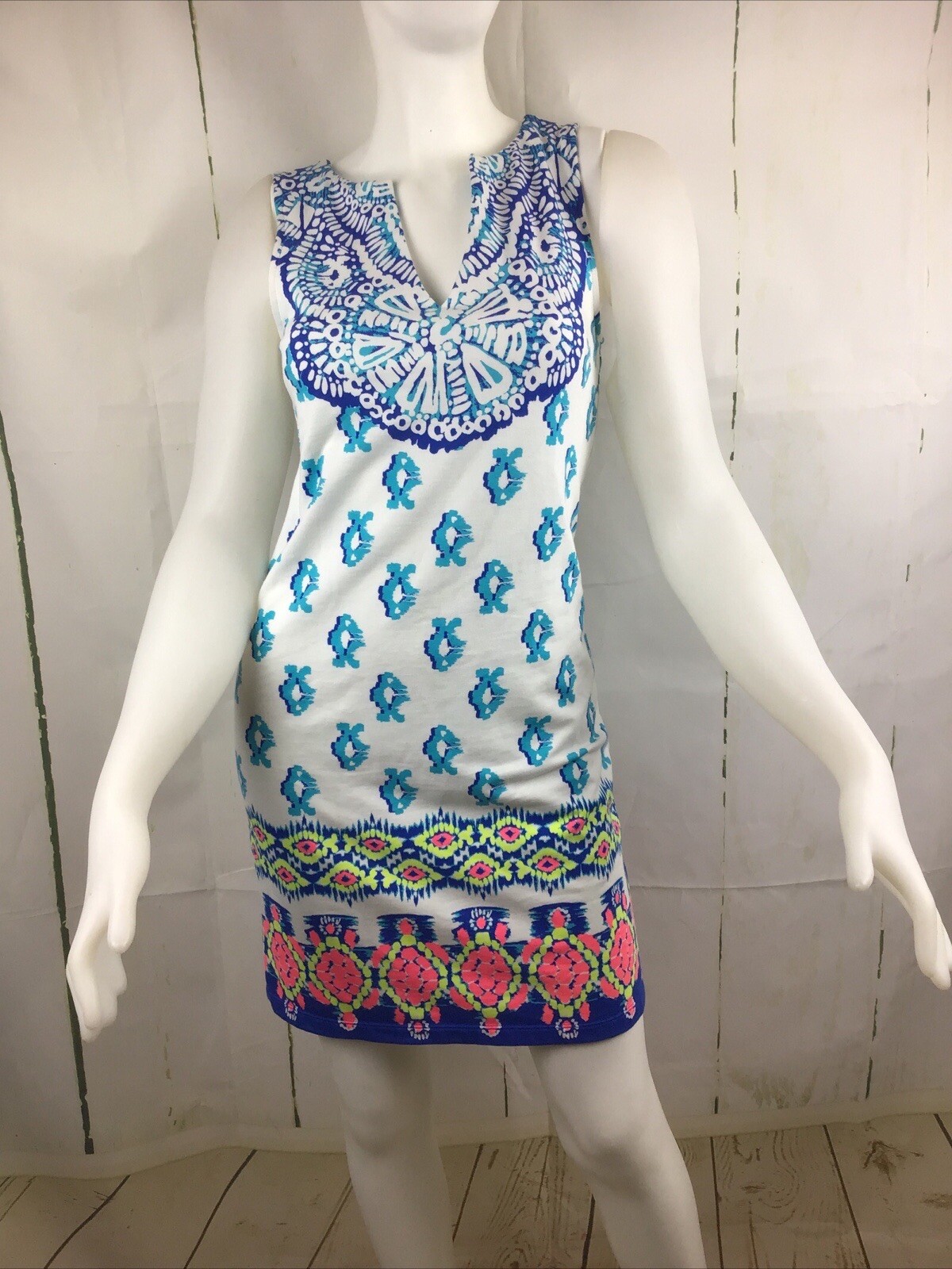 Lilly Pulitzer Women’s Harper Resort White To The Sea Shift Dress Sz. XS
