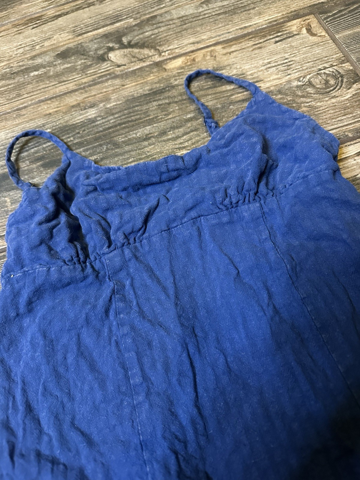 Wild Fable Blue Solid Scoop Neck Strappy Sleeveless Mini Sundress Size XS