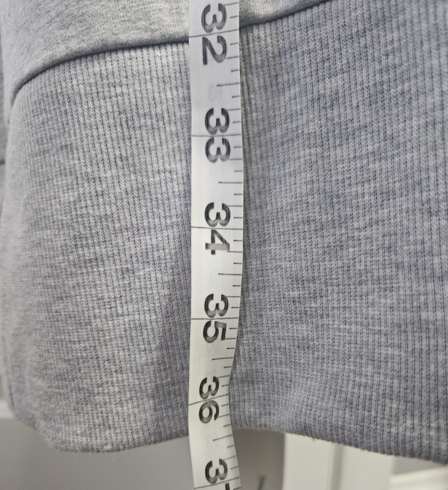Ellen Tracey Heather Grey Cuff Long Sleeves Sweater Dress