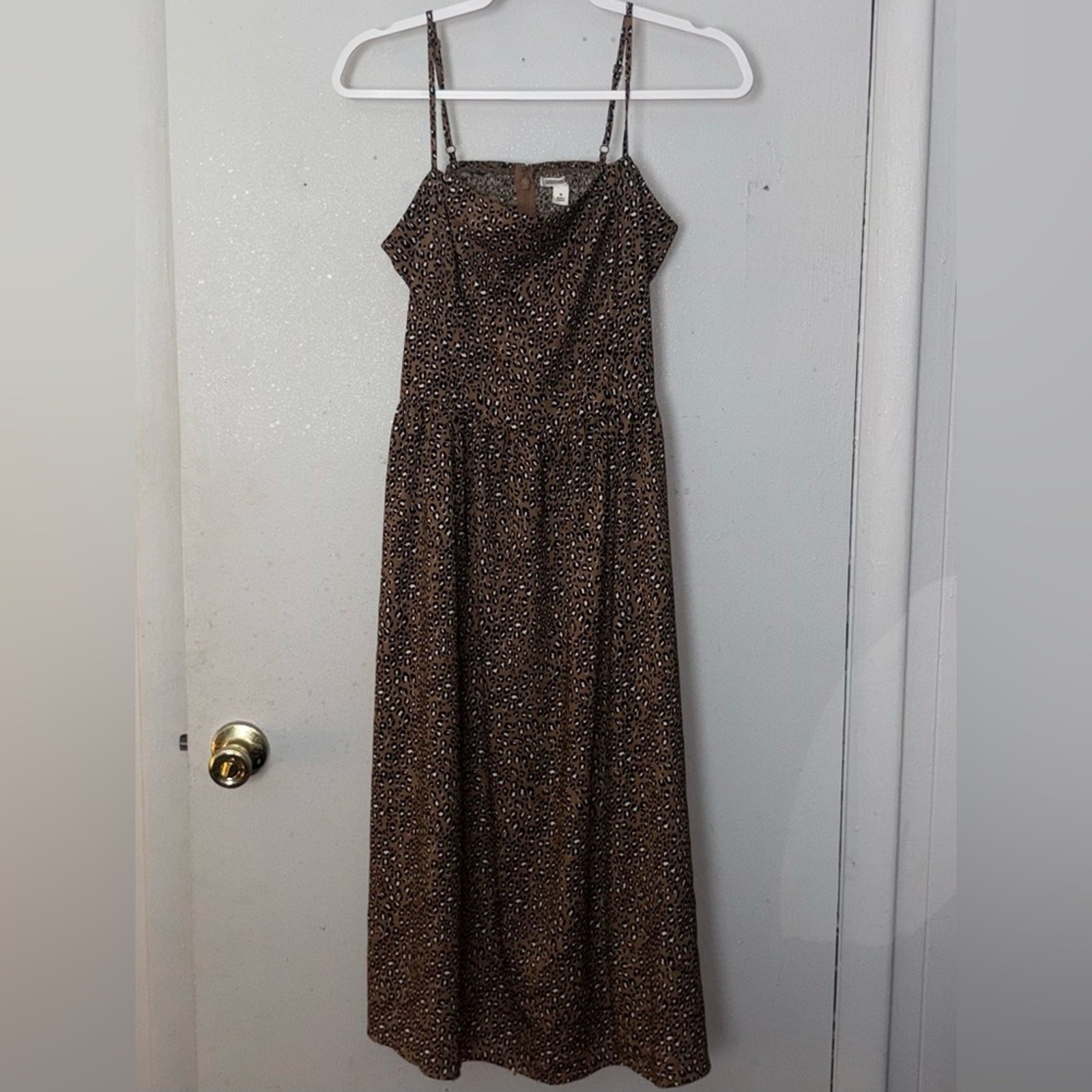 Goodthreads Women’s Georgette Smock-Back Cami Maxi Dress M