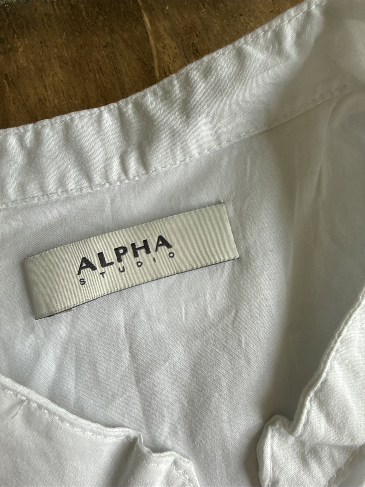 Alpha Studio White Cotton Poplin Maxi Dress Sleeveless Size 44 L NWT Italy