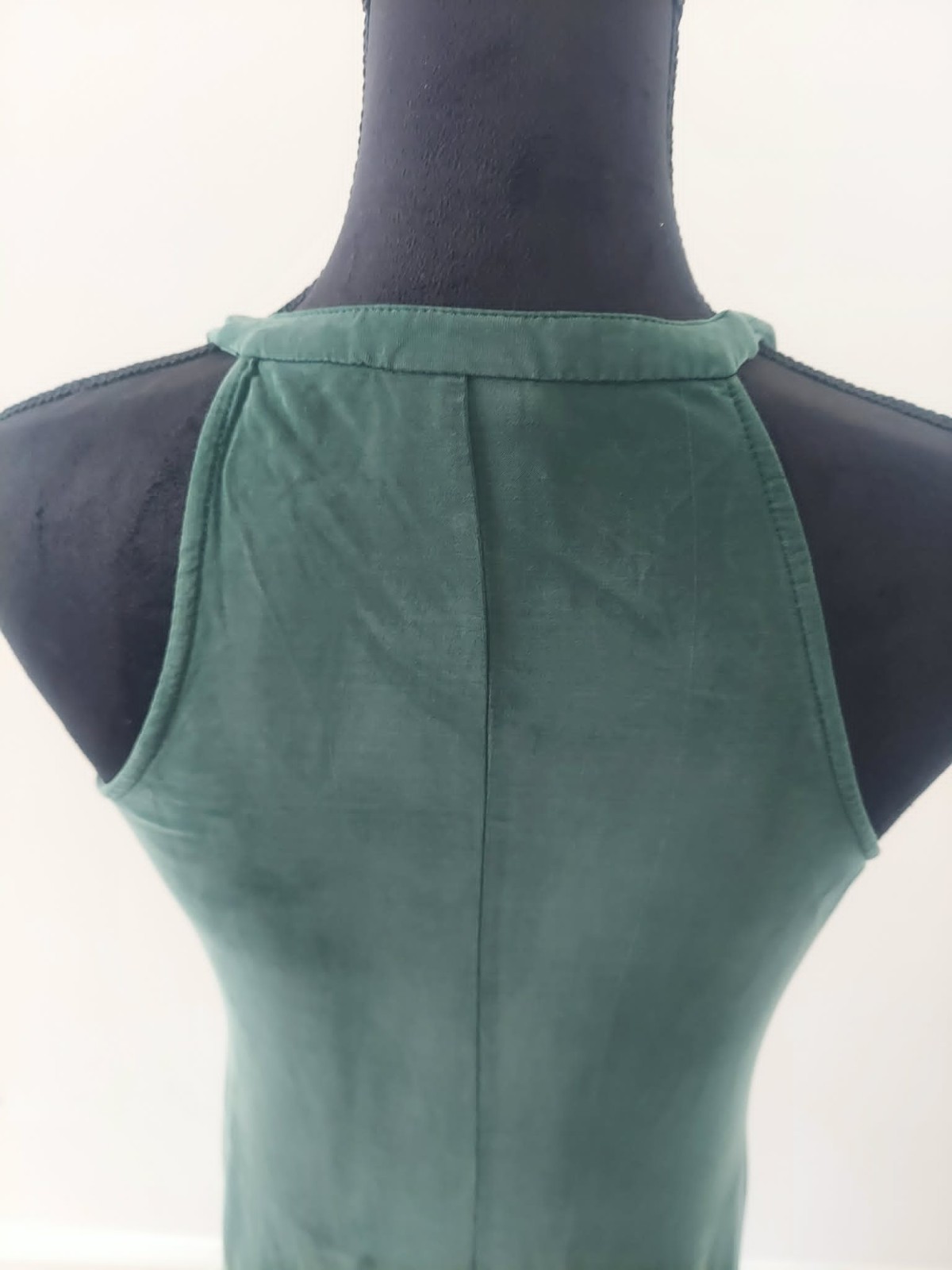 Dolan Left Coast Collection Handkerchief Dress Womens XS Green V-Neck 171335P