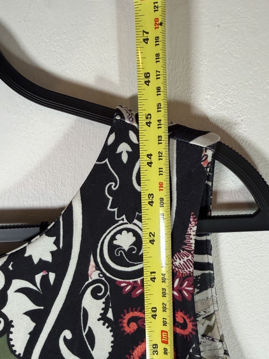 Next Geometric Patterned Bodycon Midi Dress UK 20 Multi Colour Sleeveless BNWT