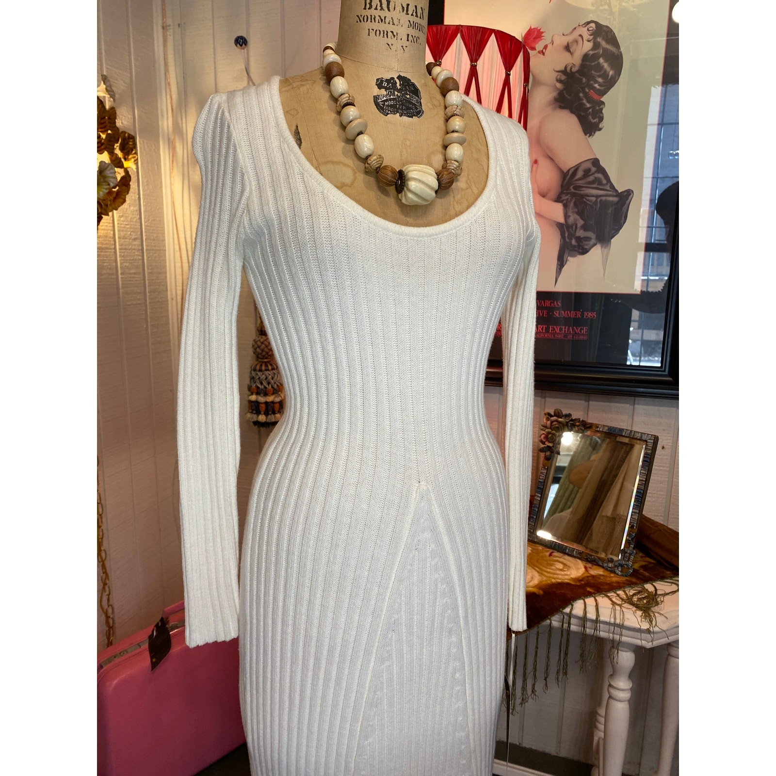 ivory knit maxi dress medium sweater dress classic timeless winter fashion