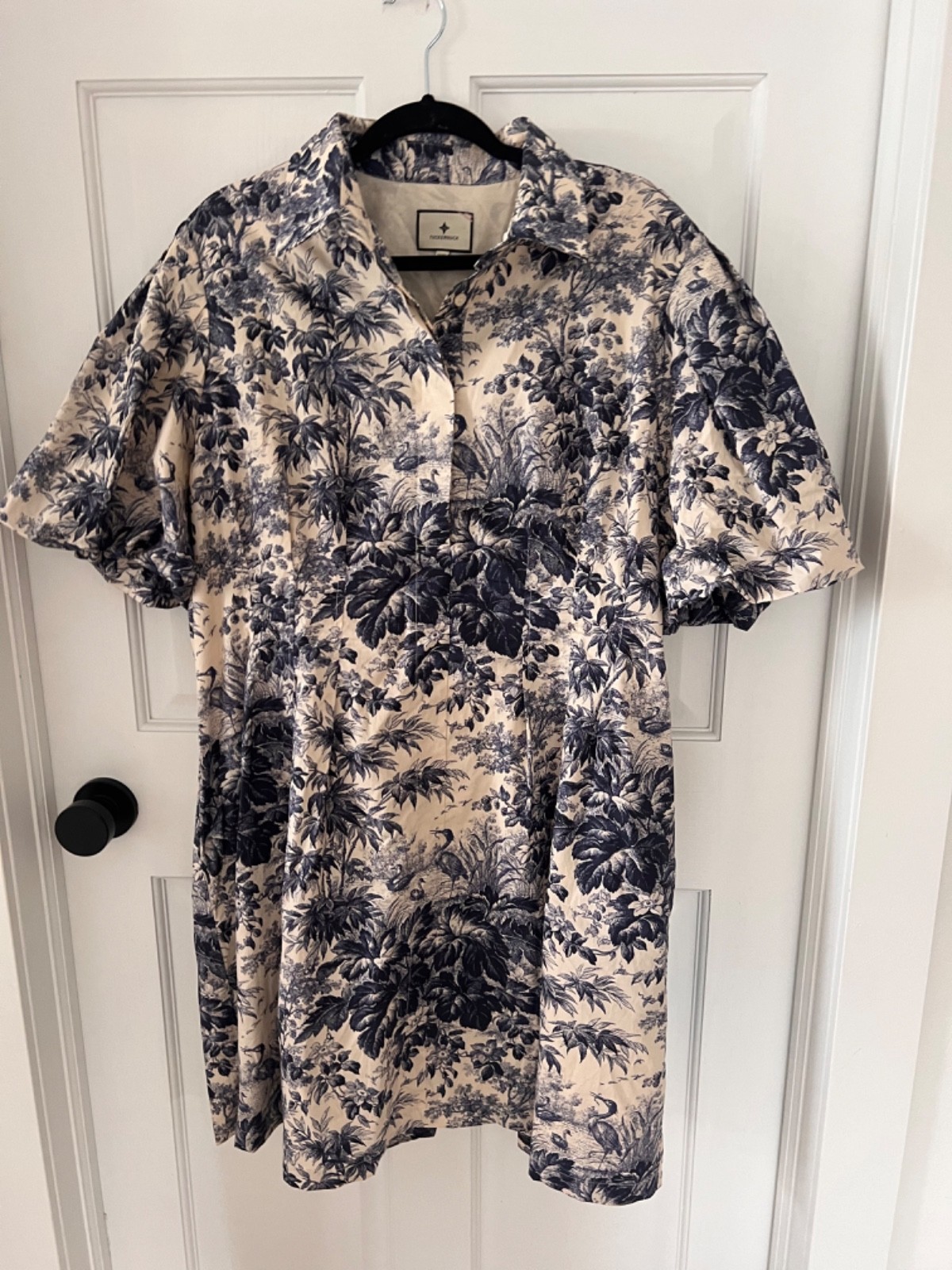 *XXXL EUC! Tuckernuck Noir Cypress Toile Delaney Midi Dress