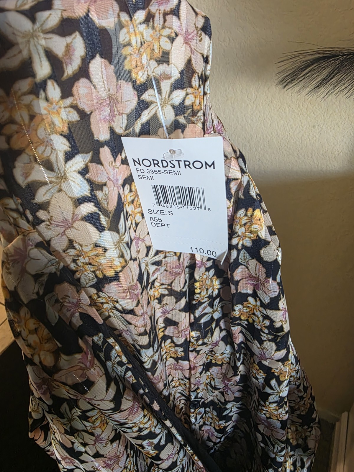 Nordstrom Women’s Long A-Line Dress Multicolor Size S Regular MPN FD 3355-SEMI