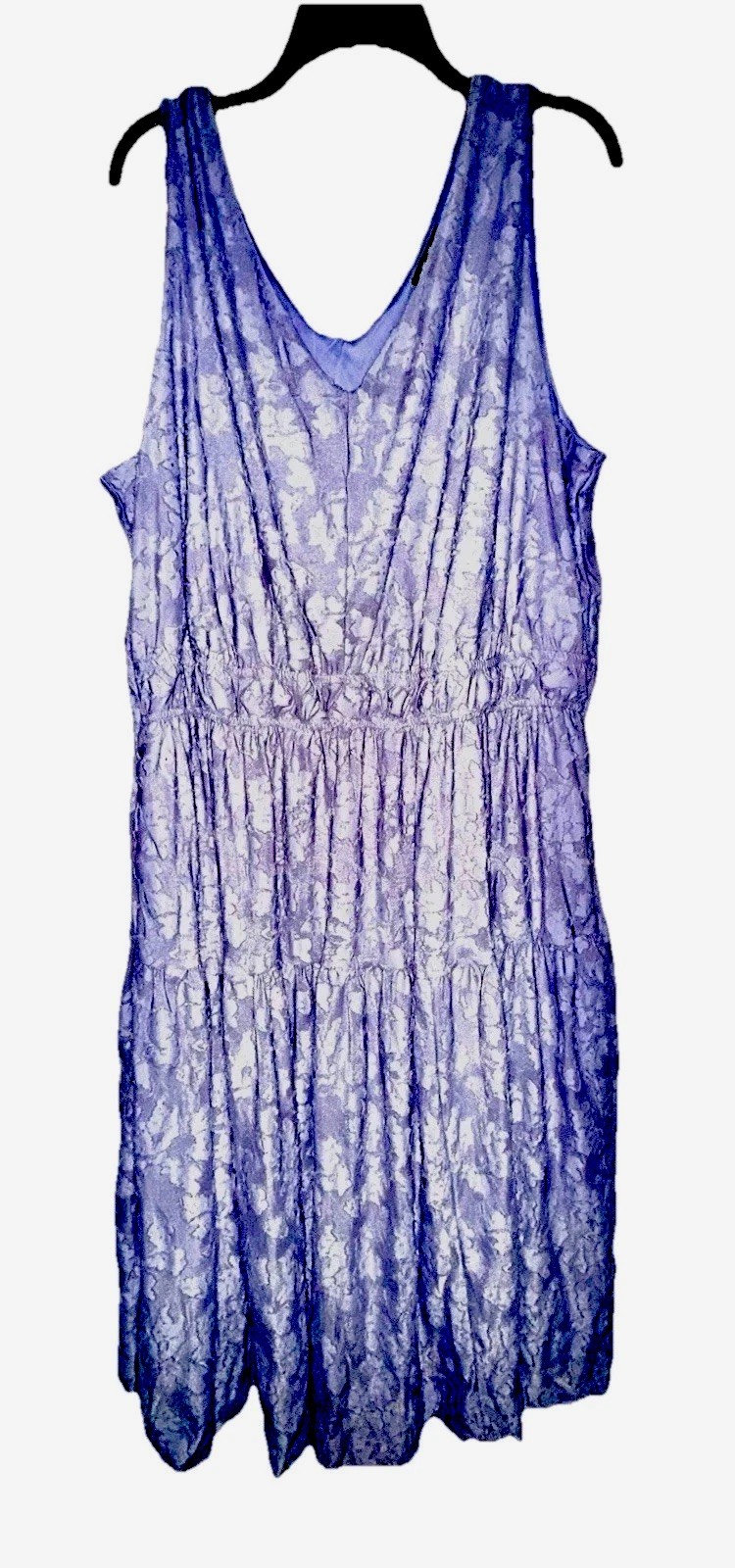 Lane Bryant Lilac Sleeveless Ladies Sz 22/24 Dress Lined Comfort Waist V-Neck