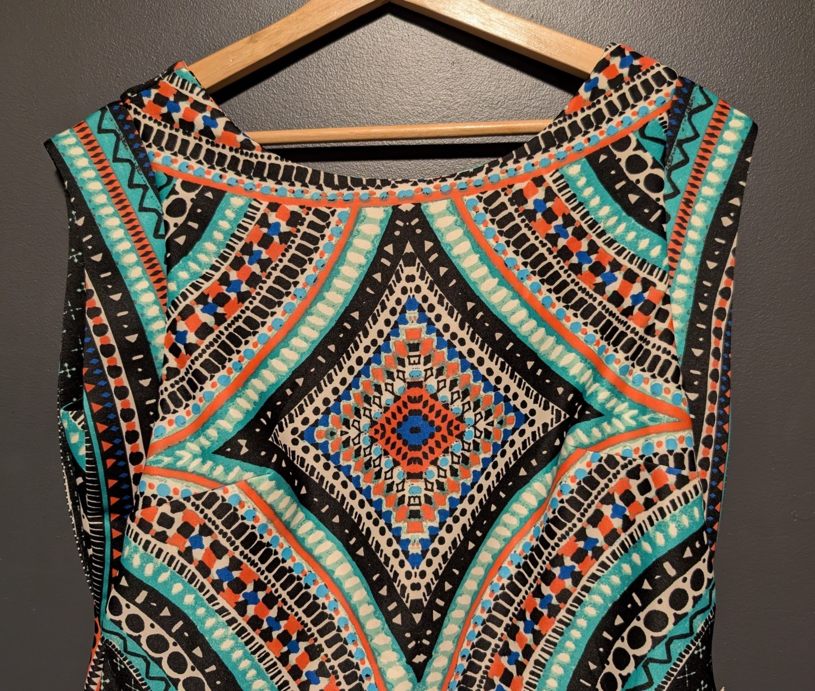 Shelby & Palmer Women’s P aleidoscopePrint Sheath Dress Mod Style Size 12 – NWT