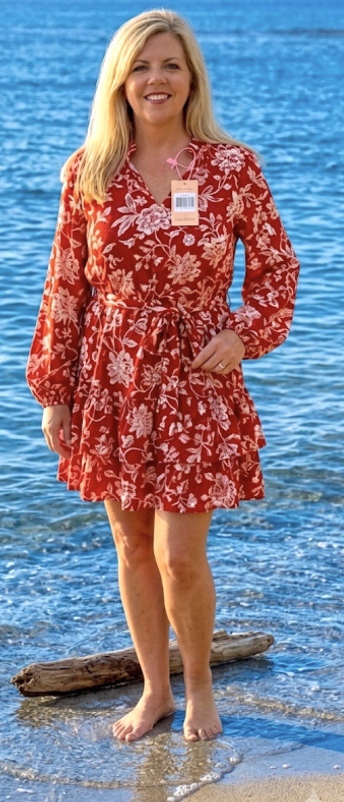 Mini Red Sun Dress Flying Tomato Ruffle New Tags Sz M Summer Celebrate July 4