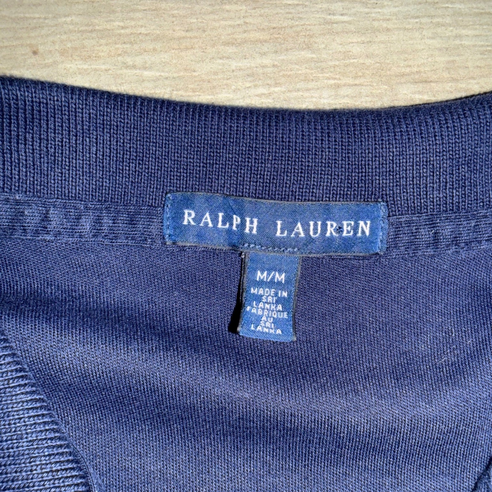 Vintage Polo Ralph Lauren Mini Polo Dress Navy Pique Knit Preppy Size Medium