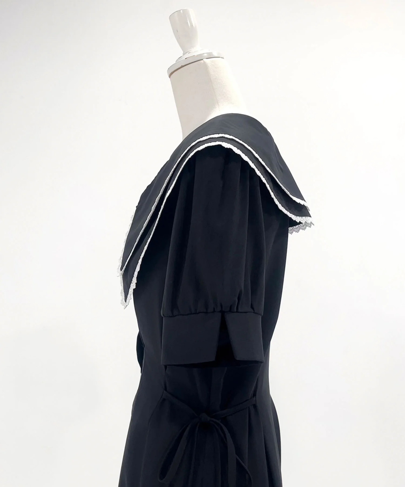 Thanksgiving sale eligible 4L-6L double big collar shirt dress Jirai New
