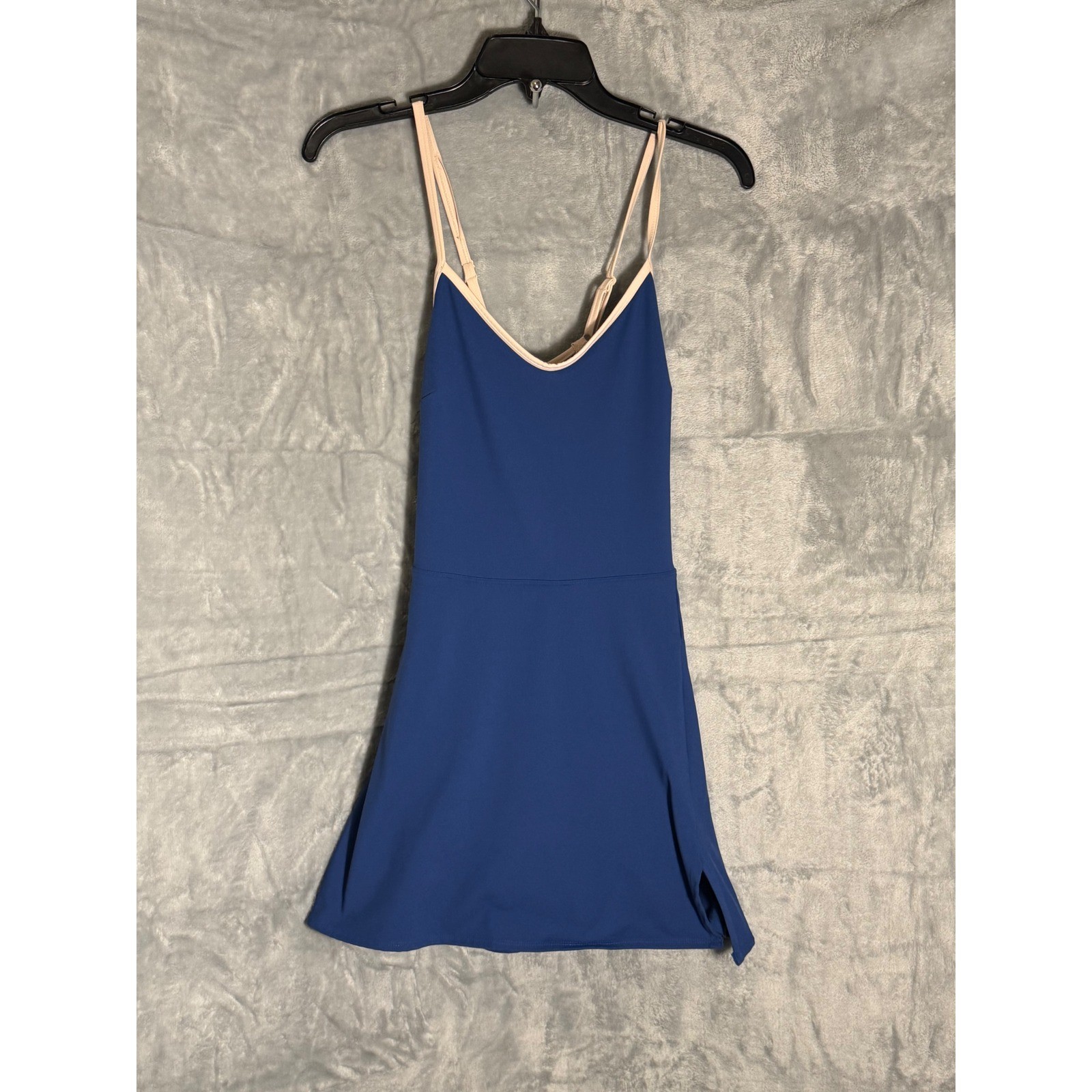 JoyLab Blue Active Dress with Built-in Shorts and Shelf Bra Medium