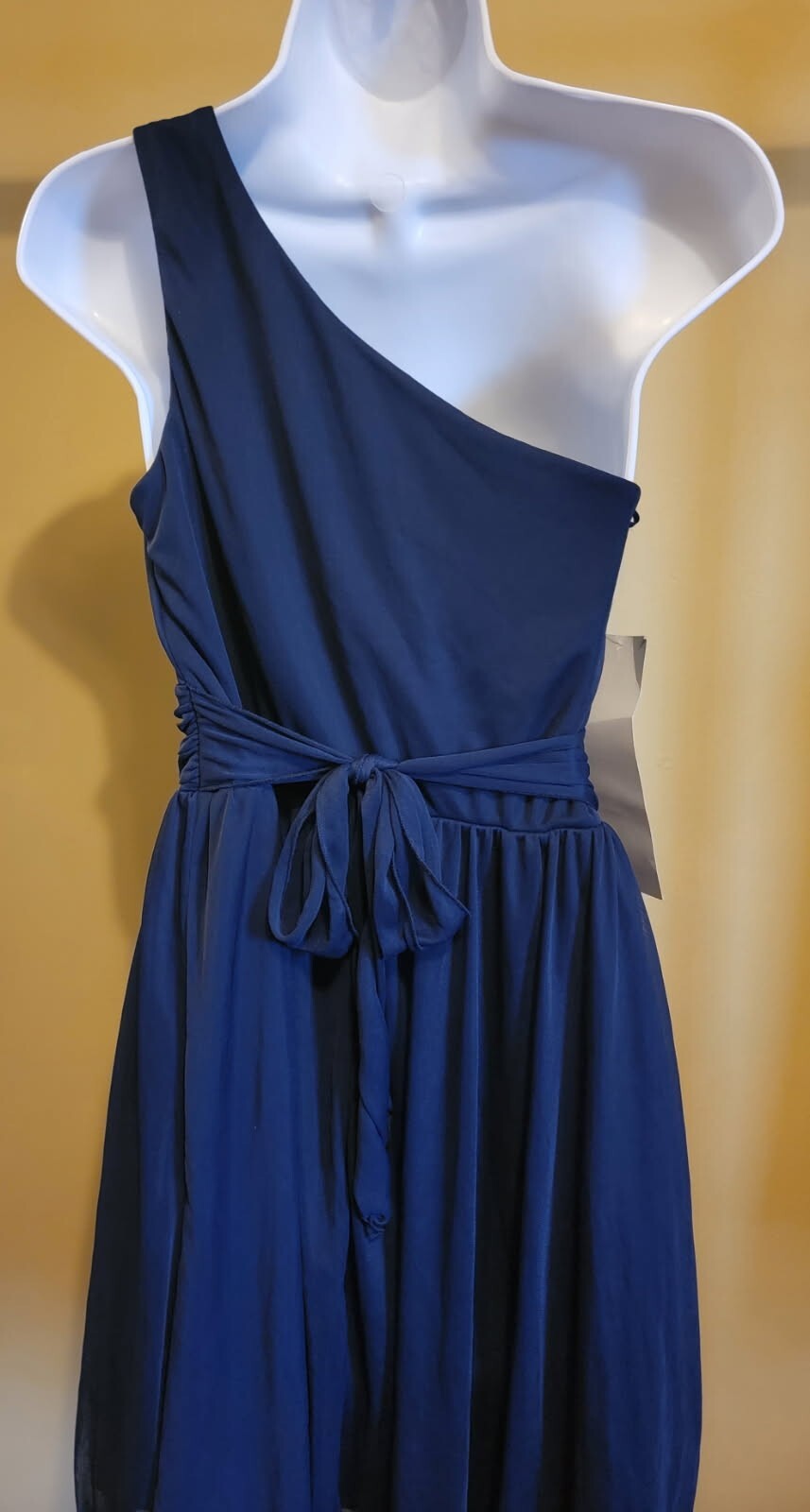 NWT $89 Roberta Dark Blue Navy Solid A-Line Sleeveless Dress Size: M