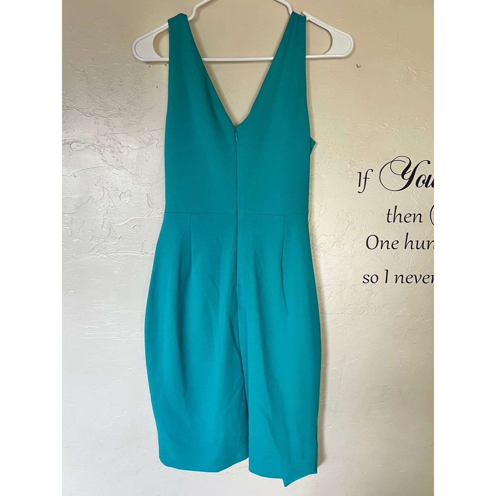 Guess Womens Teal Blue Ruched Asymmetrical Wrap Cocktail Dress Vibrant Date Chic