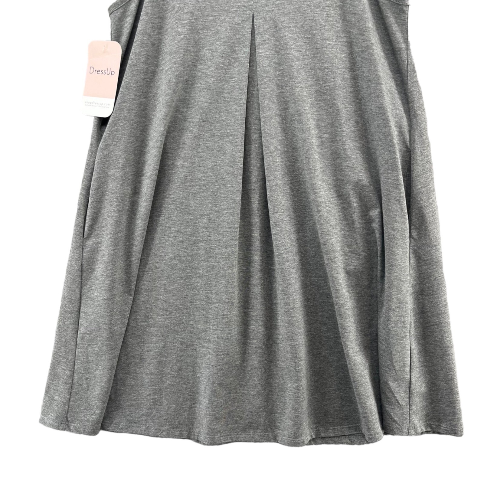 Hudson Gray Mini Dress Solid Grey Sleeveless Cotton Stretch Size M