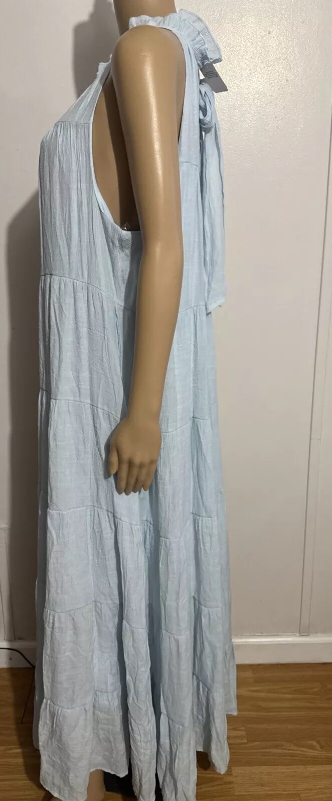 INDIGO SOUL BLUE MAXI SUNDRESS BLUE SLEEVELESS SIZE XL Women’s NEW!