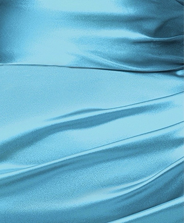 Blondie Nites Juniors’ Strapless Side-Slit Satin Dress – Ocean