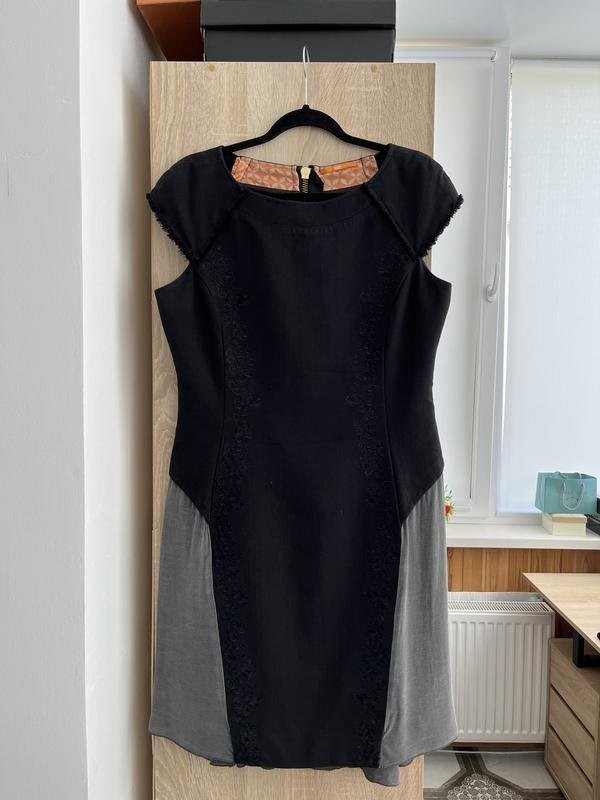 Women Hugo Boss Dress Black Silk 38 / M / 46