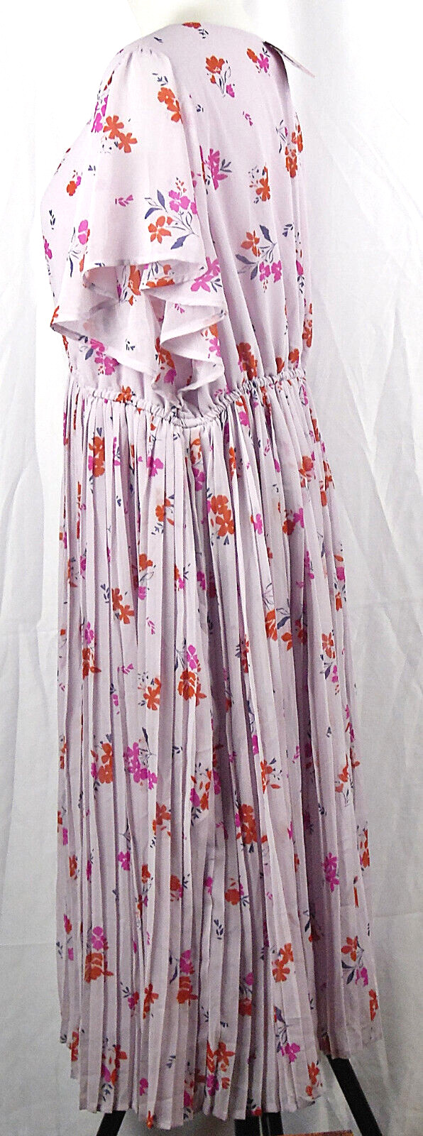 NEW Isabel Maternity by Ingrid & Isabel Pink Floral Accordion Pleat Dress XXL