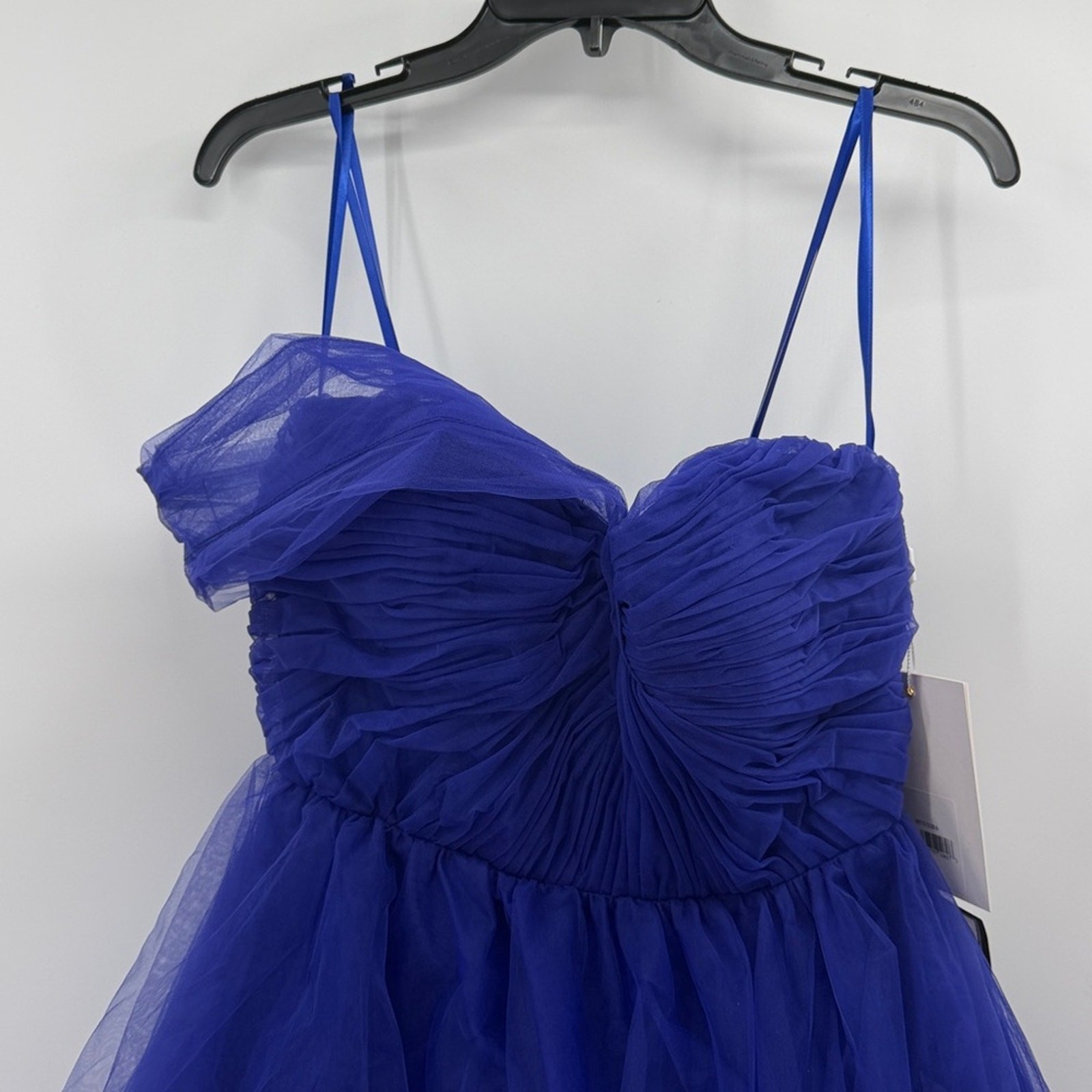 Mac Duggal 68713 One Side Off the Shoulder Bustier Ball Gown – Cobalt – 6 – NWT
