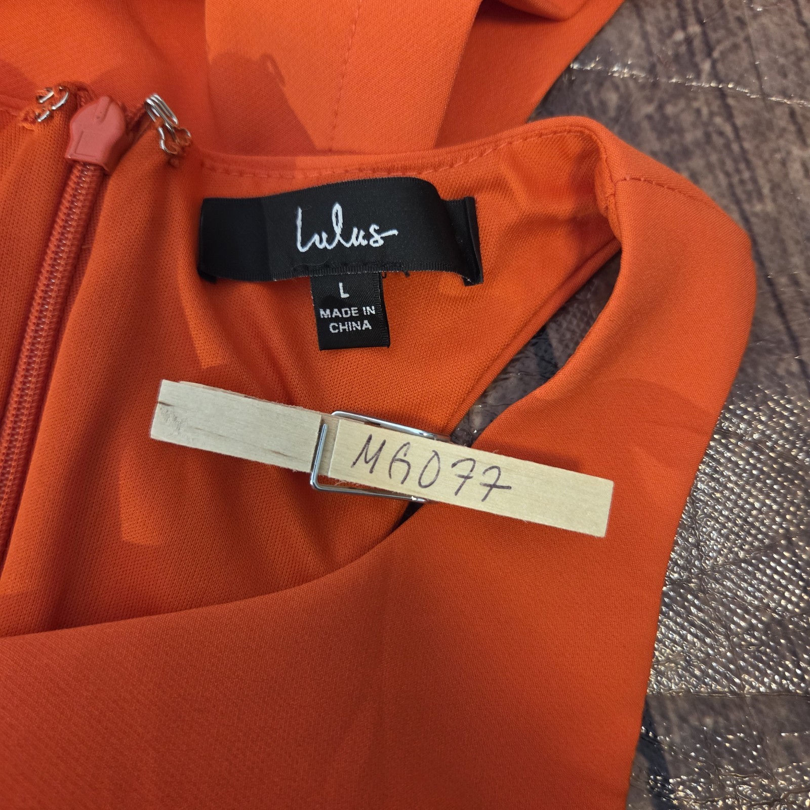 Lulus Masterfully Mod Side Button Midi Dress Womens L Bright Orange Retro Mod