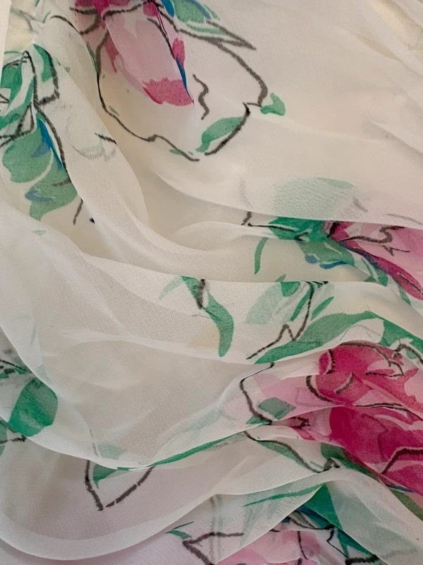Damaged Please Read Desc + See Pics Vintage John Charles 80s Prom Dress Florals