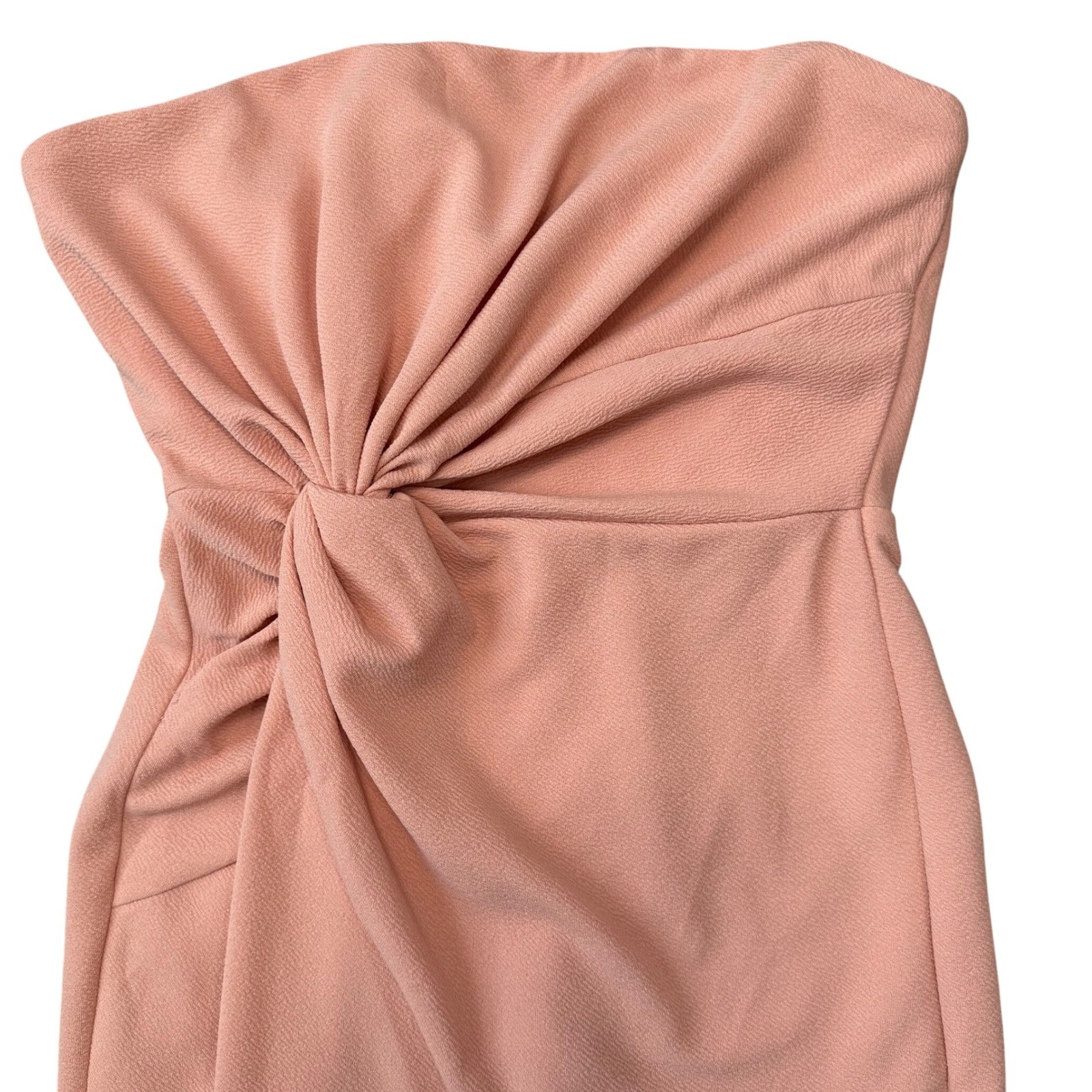 Here Comes the Sun Blush Strapless Twist Mini Dress – AU 12 US Small