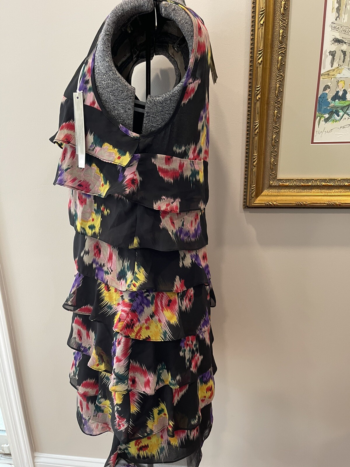 Review Australia Women’s Size 12 Flutter Mini Dress-sleeveless-Ikat Agnes NWT