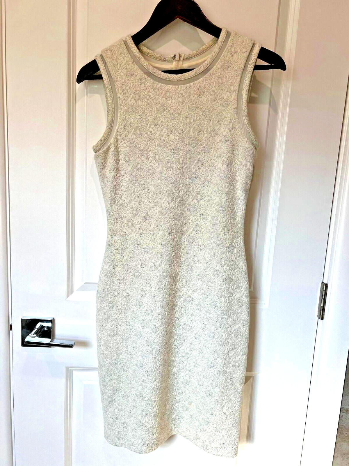 Reiss cotton shimmering bodycon dress in US 4 (coming in dry clean garment bag)