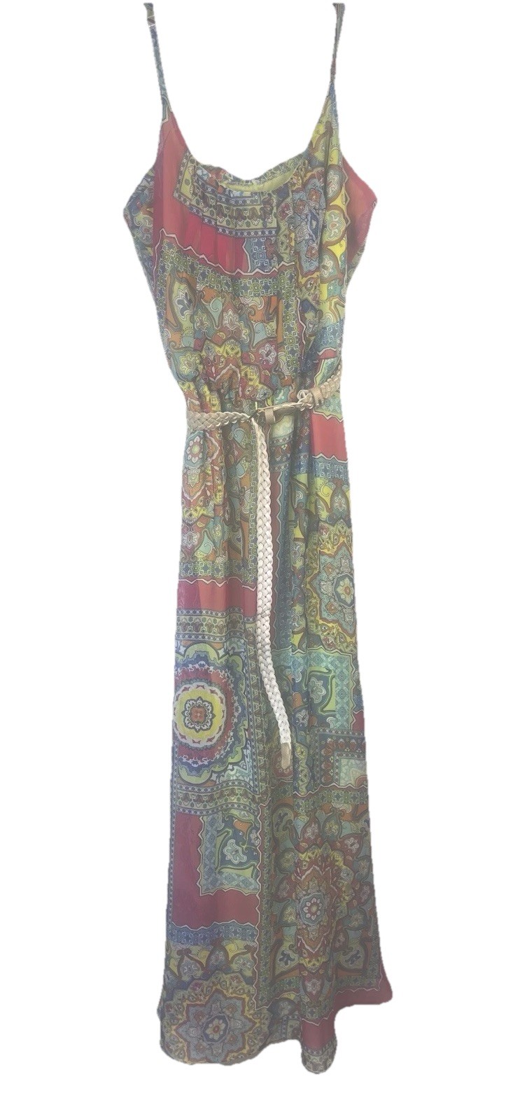 Nwt Womens Size 8 Robbie Bee Maxi Sun Dress With Belt