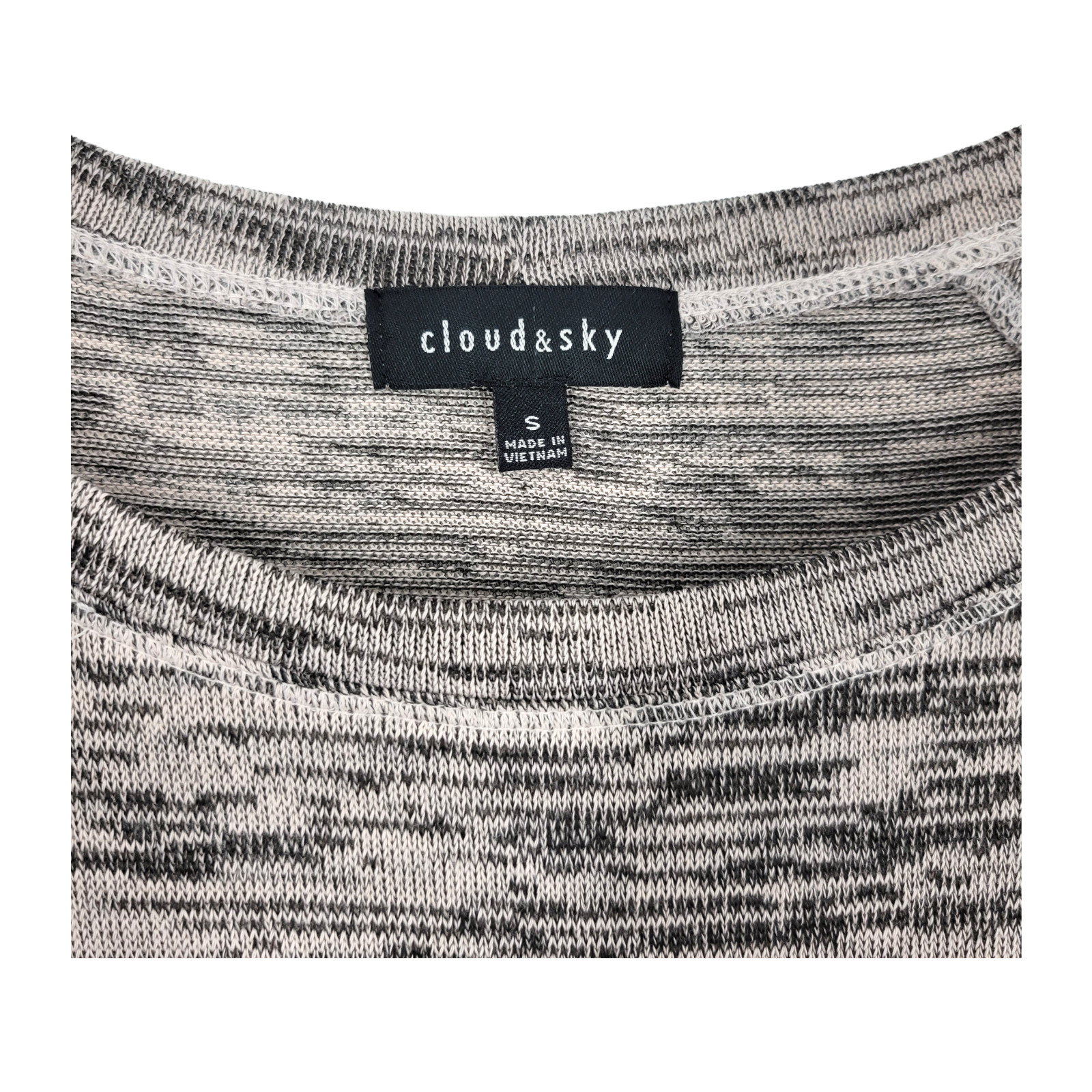 Cloud & Sky Short Sleeve Knit Ruched Dress Small