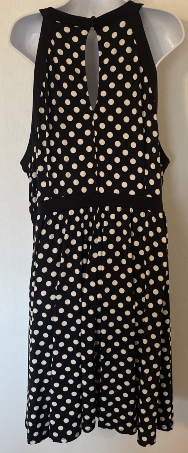 NWT Torrid Polka Dot Studio Knit Halter Skater Dress Plus Size 4 4X 26 B2