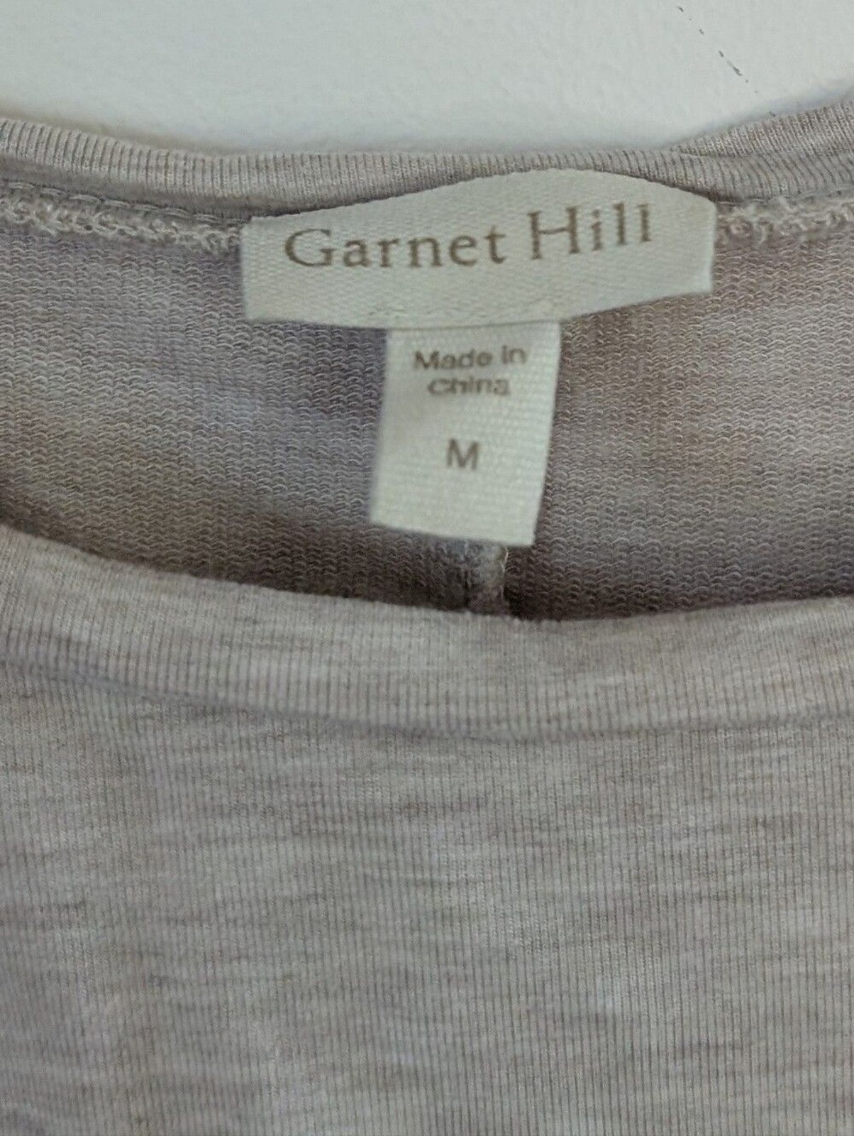 Garnet Hill Tie Waist Knit Sleeveless Side-Tie Dress Light Taupe Grey M Medium