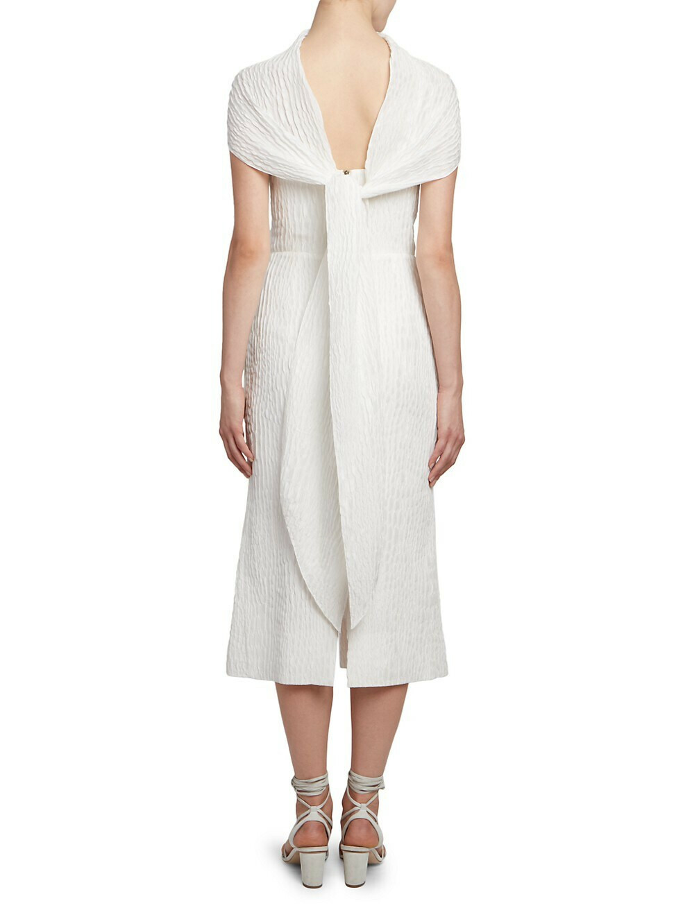 Roland Mouret Belem Rippled Silk Sheath Dress Keyhole-neckline Sz 10, $2,650 NWT