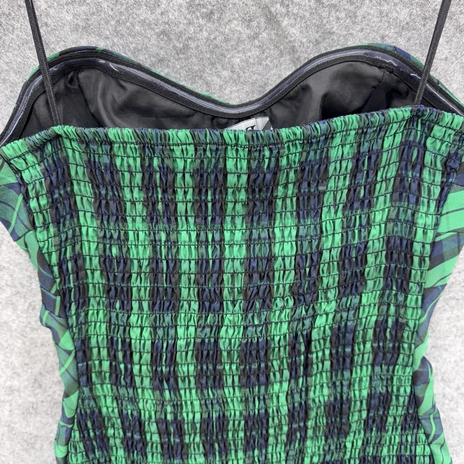 Luella Bart for Target Plaid Strapless Bubble Dress Size 5 Green Holiday Party