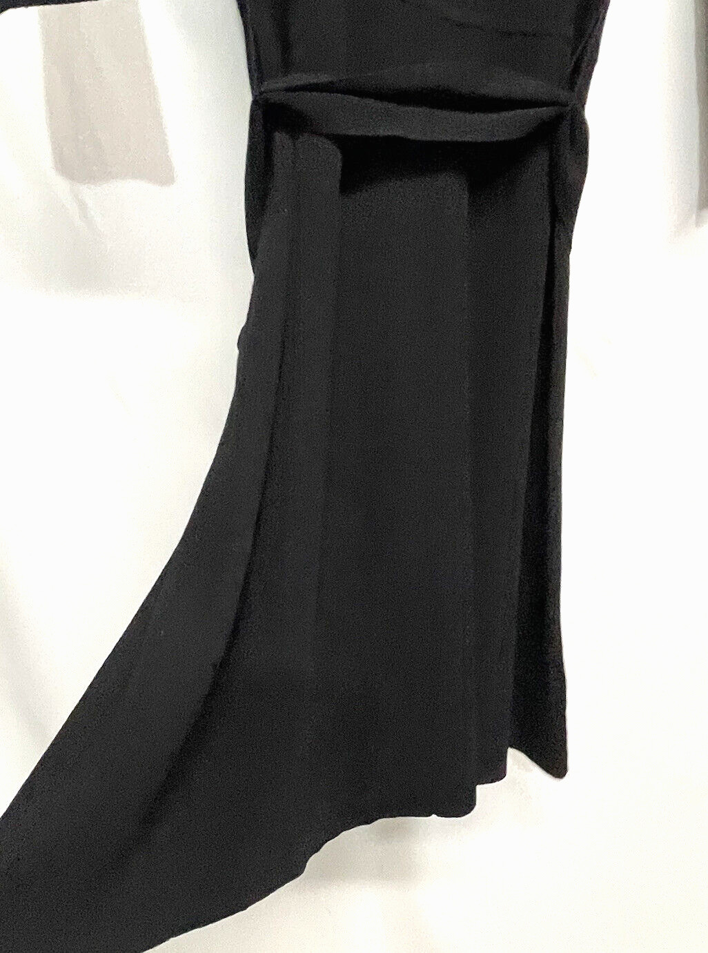 Ann Taylor Rich Black Knit Ribbed Sweater Dress A Line Stretch Elegant NEW S