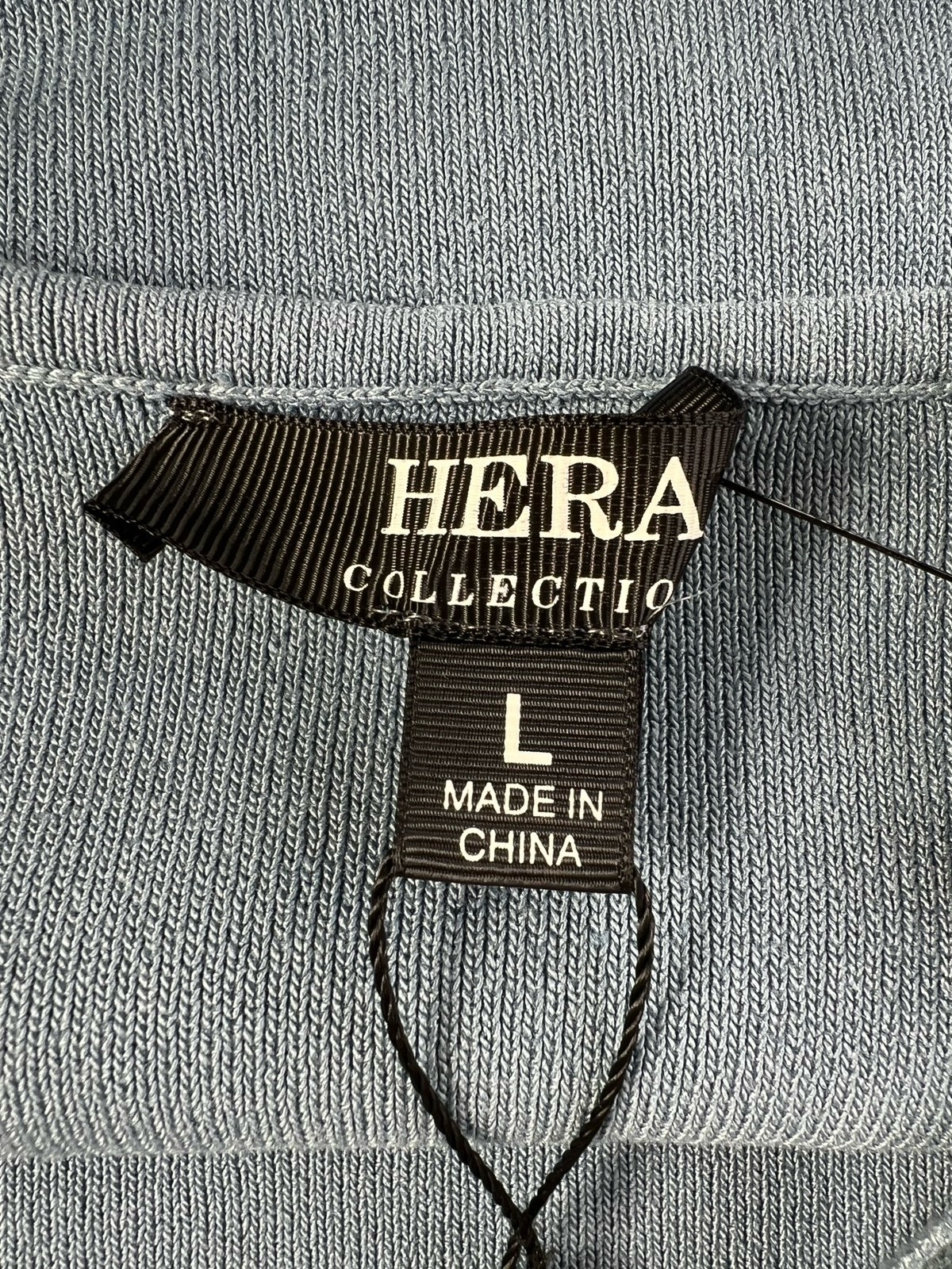 Hera Collection Basic Straped Tube Knit Dress Size – Large Ocean Blue Color