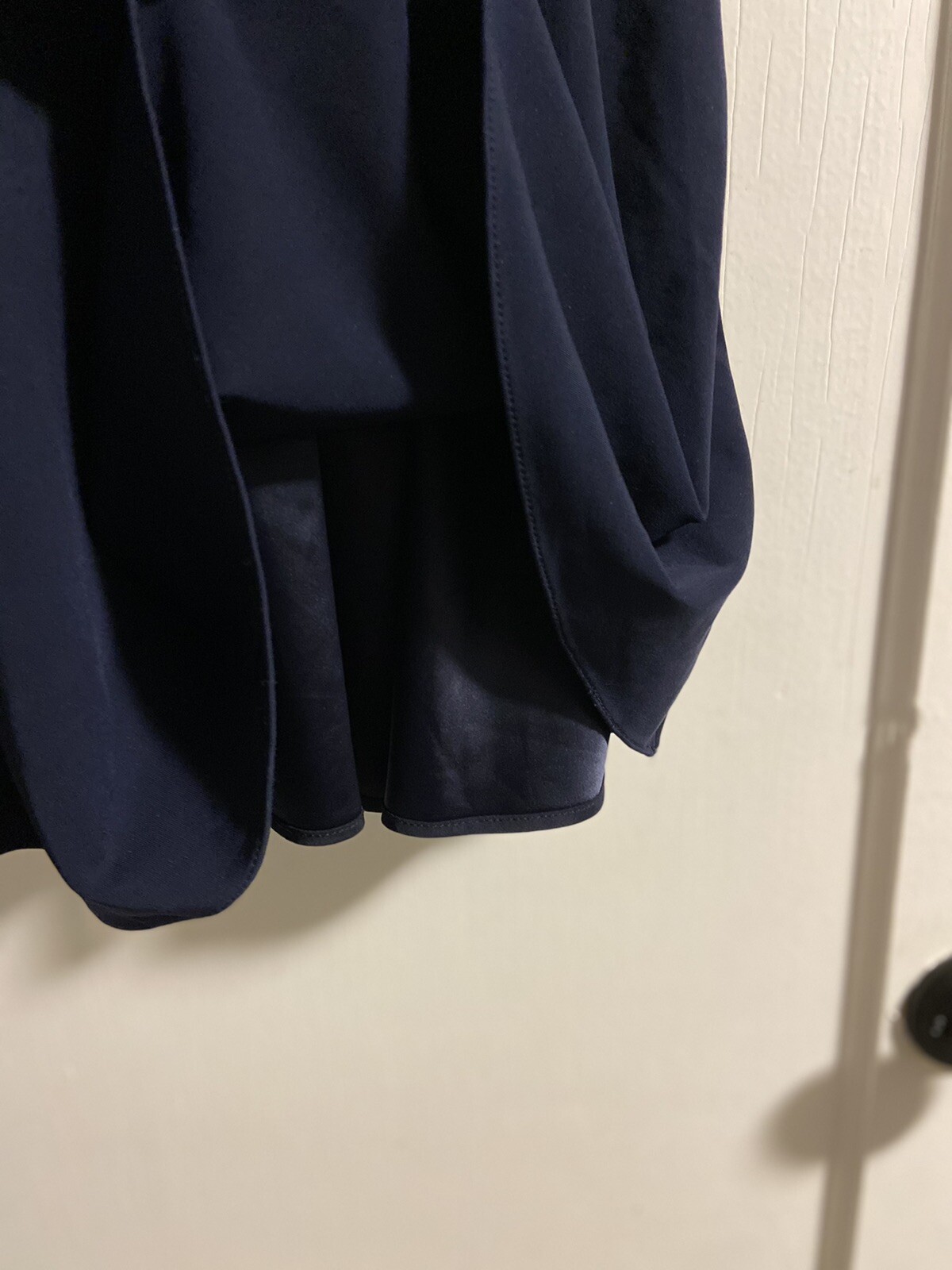 CUSHNIE ET OCHS Dress Mini Cutout Chest Navy Size 2 EUC Made In USA