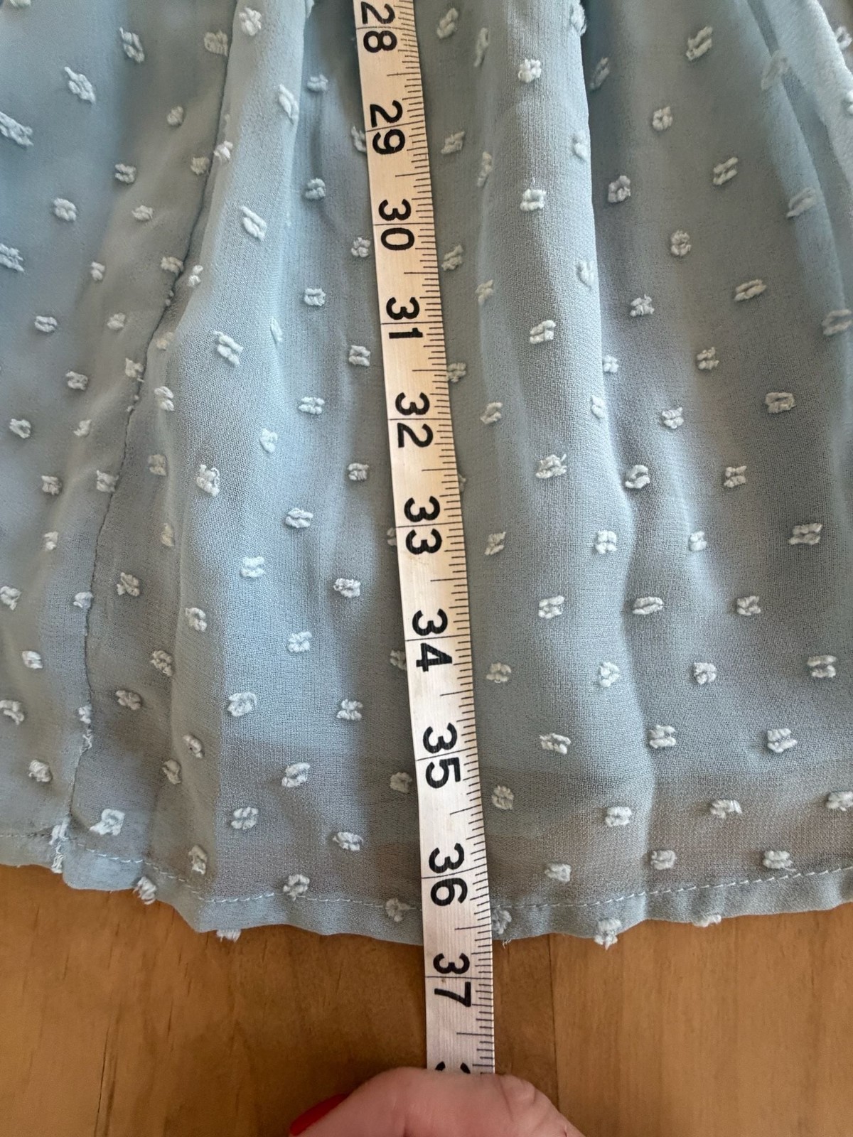 Clip Dot Halter Neck Smocked Waist Mini Dress